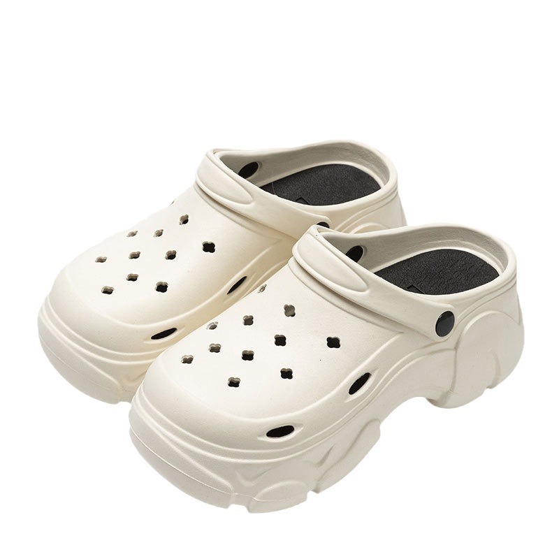 2025 Free Shipping Designer Shoes New Free Shipping Designer Shoes Eva Shit Feeling Hole Women In Summer Breathable And Odorless Baotou Slippers Thick