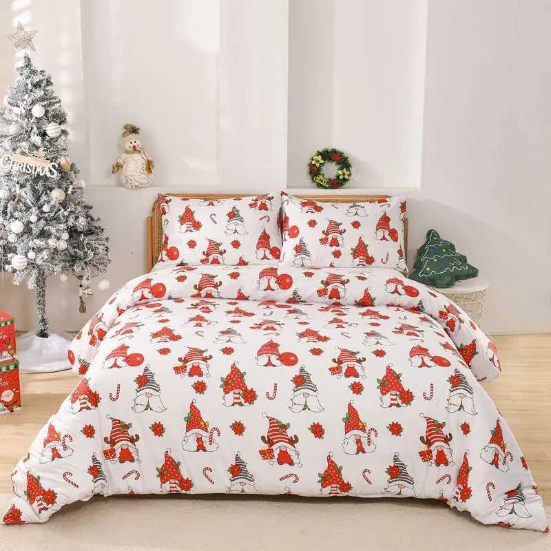 Christmas 2/3Pcs/Set Christmas Decoration Bedding Set Soft Comfortable Breathable Duvet Cover Perfect for Bedroom and Guest Room Decor Y251126