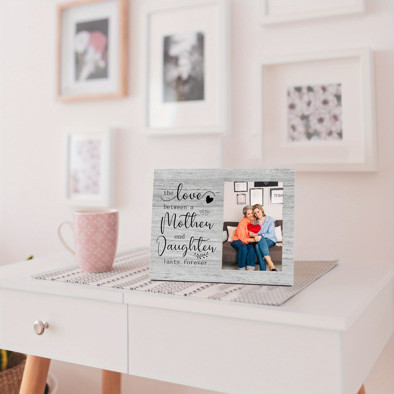 Cross border wooden photo frames Mother's Day Father's Day photo frames festival cultural desktop decorations