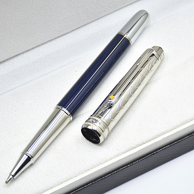 Special Edition Prince Dark Blue Resin And Metal Rollerball Pen Ballpoint Pen Stationery Office School Writing Ink Fountain Pens With Serial Number
