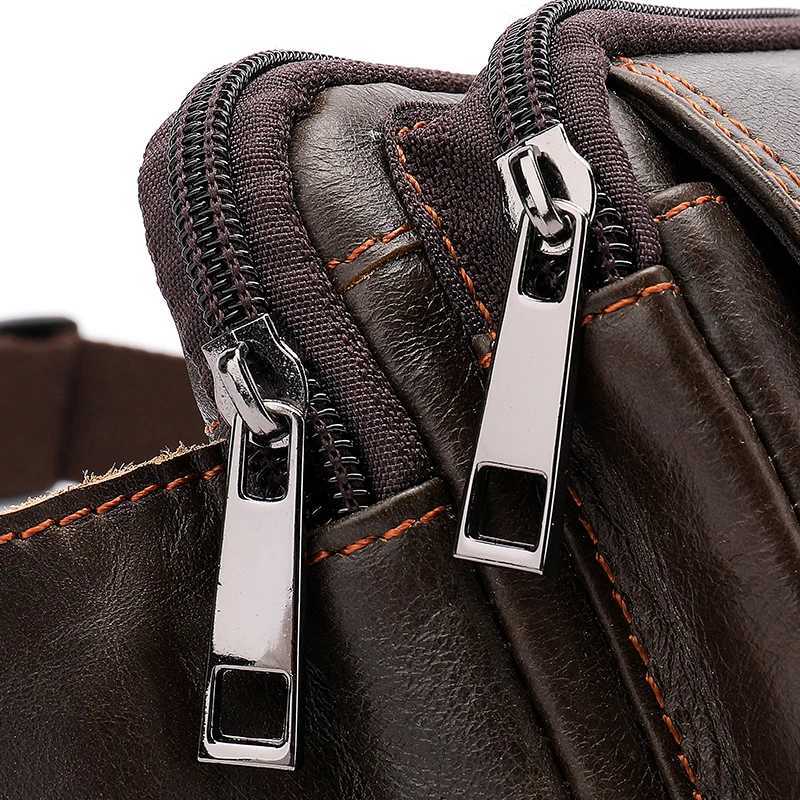 WESTAL Mens Waist Bags Genuine Leather Male Fanny Pack Phone Belt Bag Men Hip Bags Pouch Money Belt Bags Sport Waist Pack 8966T251126