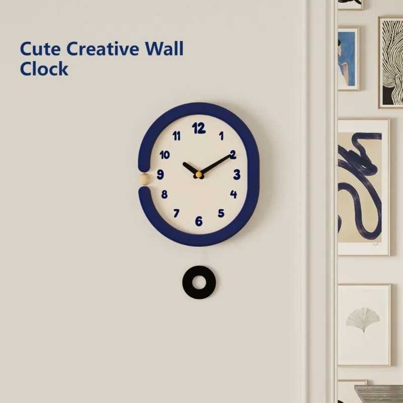 Cute Creative Wall Clock Vintage Geometric Simple Silent Wall Clock Living Room Dining Room Interesting Elegant Home Decor C251126