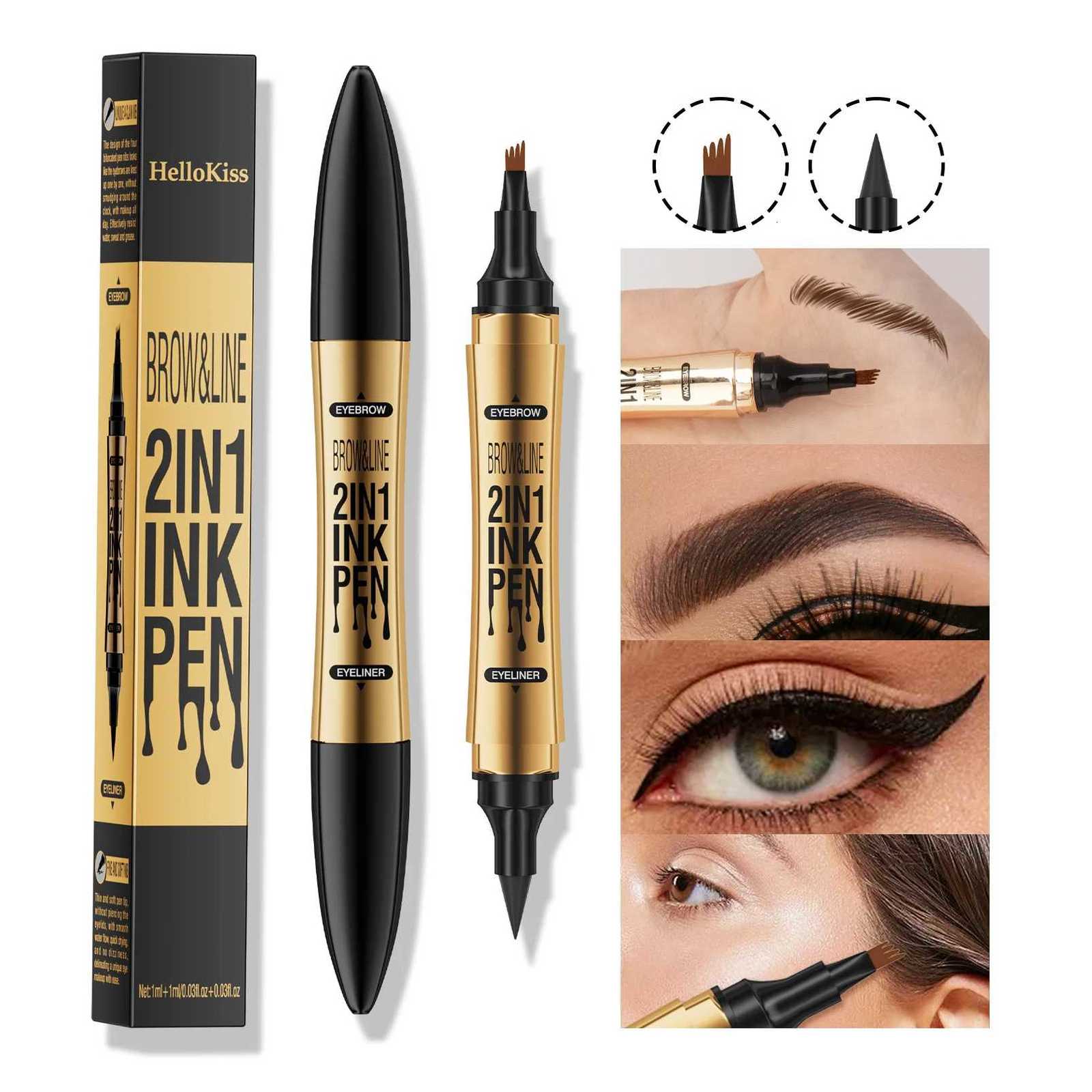 4 Colors Long-lasting liquid Eyebrow pencil Ultra-fine anti-stain waterproof and perspiration-proof quick drying EyelinerT251126