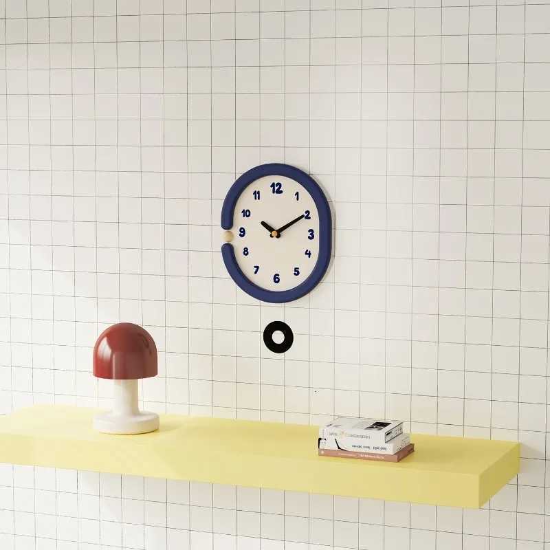 Cute Creative Wall Clock Vintage Geometric Simple Silent Wall Clock Living Room Dining Room Interesting Elegant Home Decor C251126