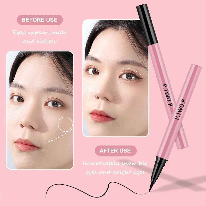 Professional Liquid Eyeliner Cat Style Pen Long-lasting Quick Drying Anti-sweat Waterproof Smooth Matte Black Eyeliner MakeupsT251126