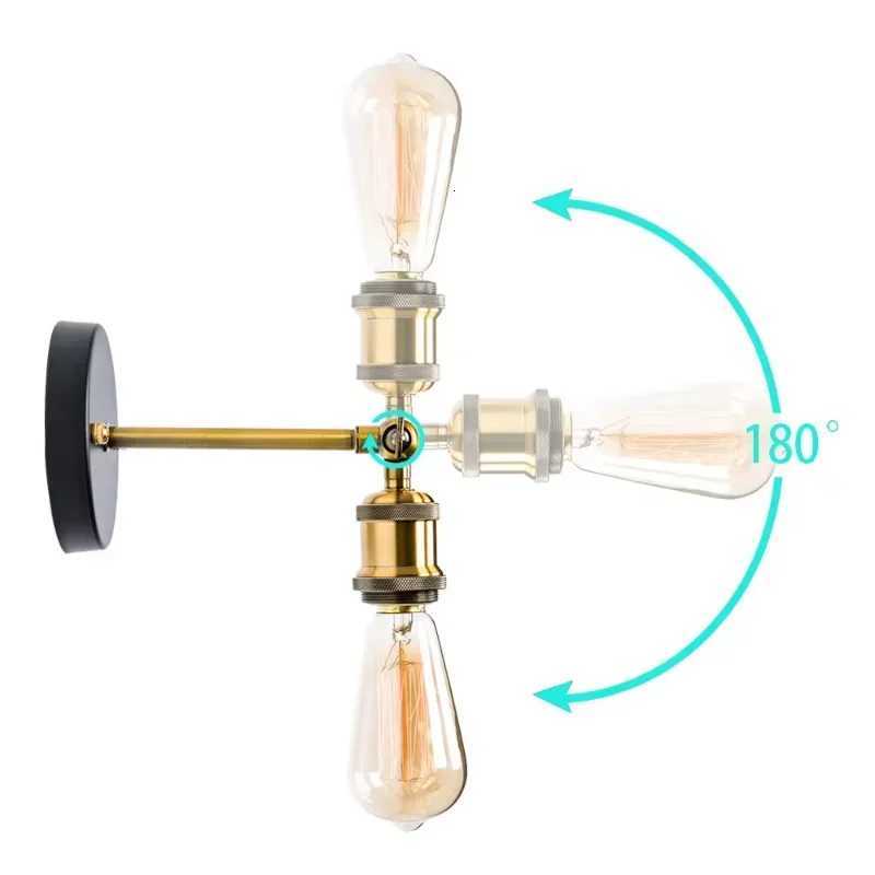 Industrial style Retro Wall lamp E27 Light fixture Bedroom Bedside Light Room Decoration Wall light Corridor Aisle led lights M251126