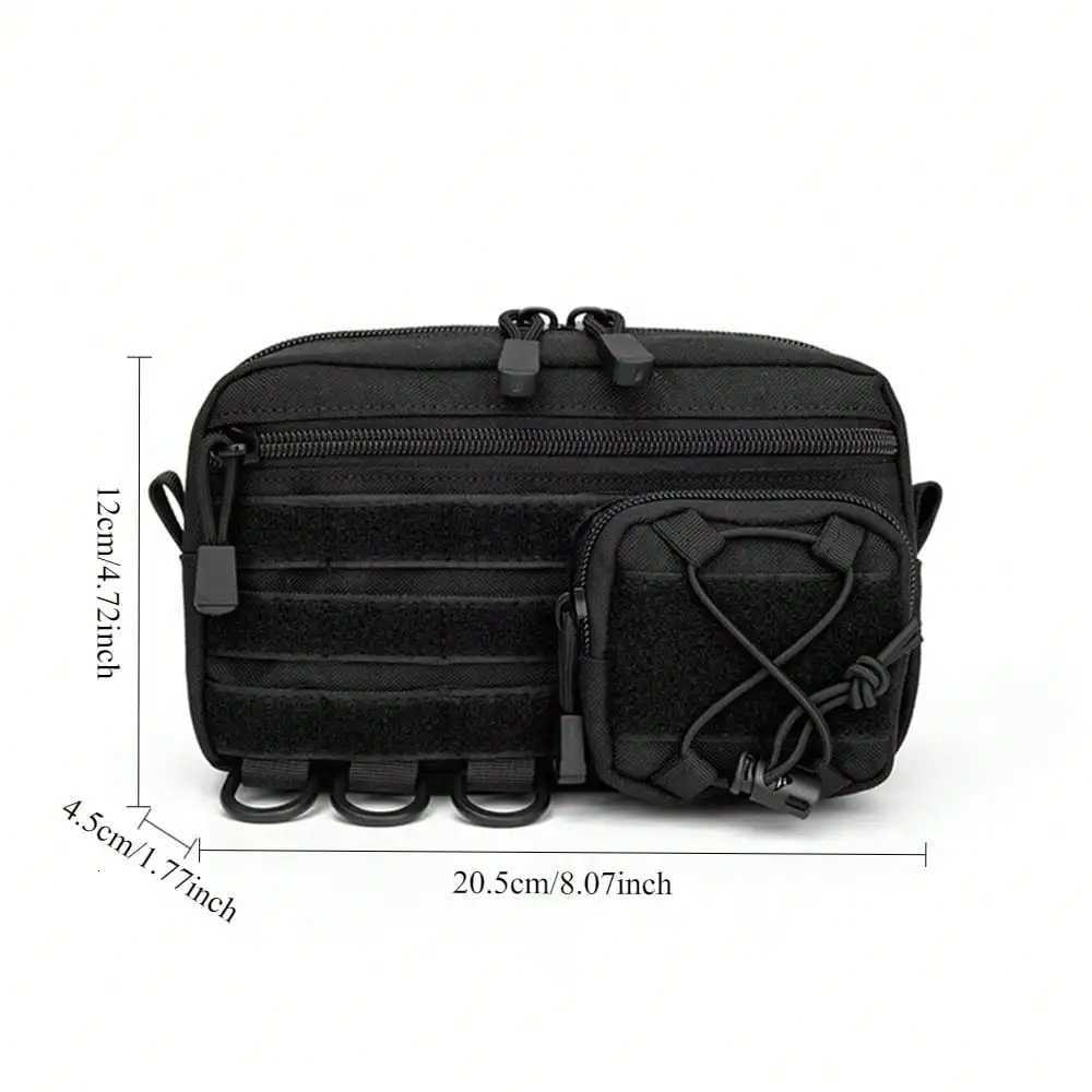 EDC Tactical Waist Bag Outdoor Sports MOLLE Waist Pack Durable Portable Multi Pocket Hunting Bags Mens Waist BagT251126