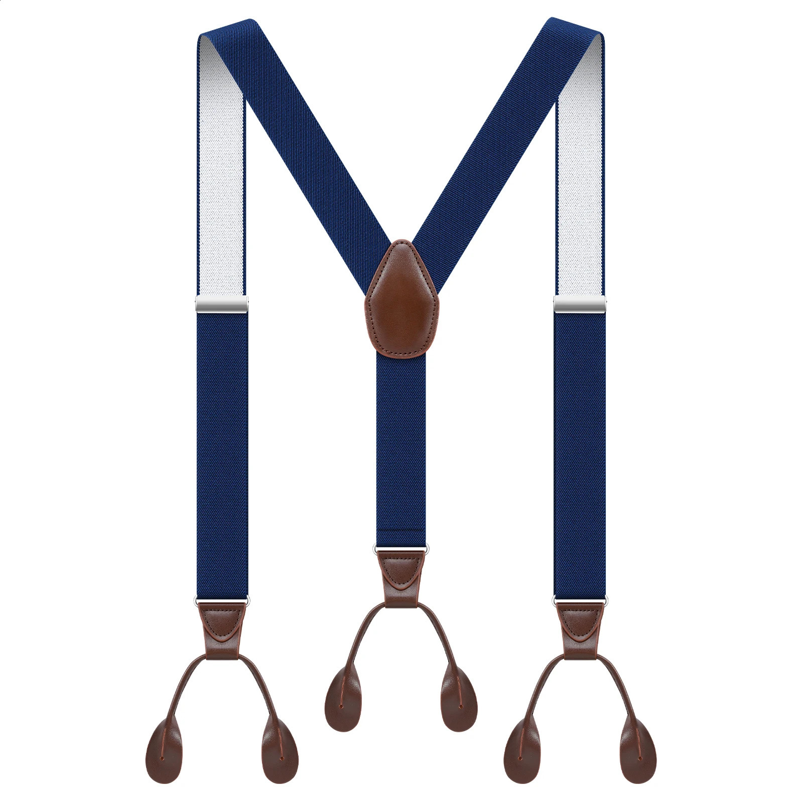 Men Button Suspenders Adjustable lastic Y Shape Tuxedo Suspender with Leather Buttons End Long Lasting Stretch Ultimate Fashion 250425