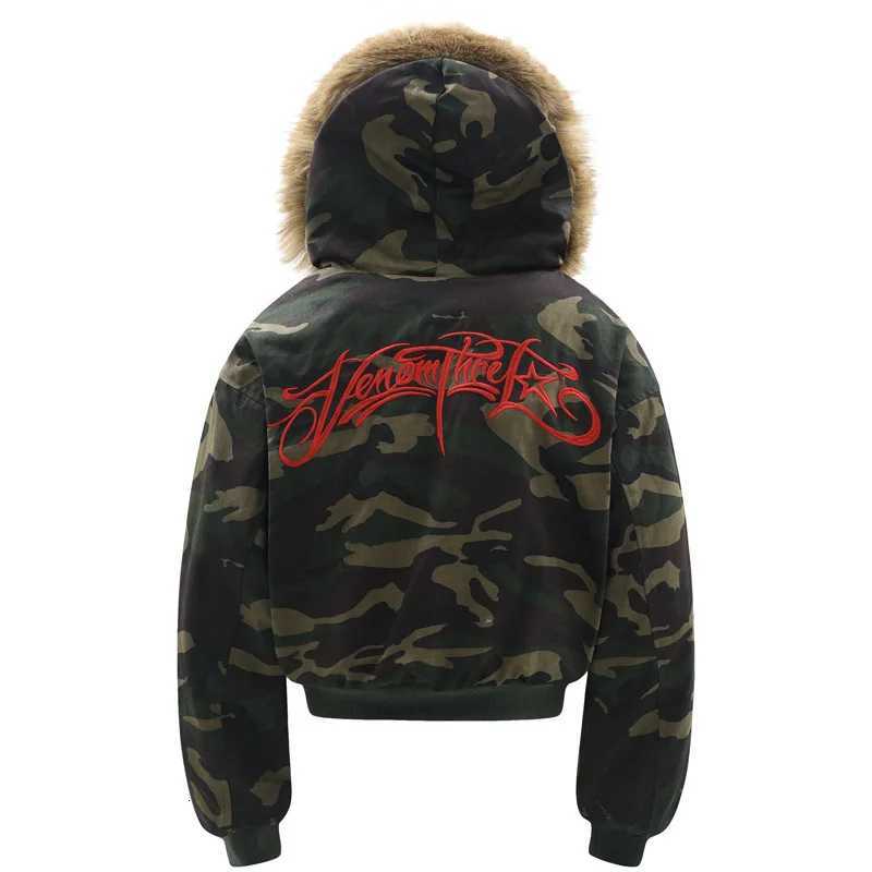 Fashion Autumn Winter New Man Tide Camouflage American Vintage Style Hooded Thicken Cotton Jackets Women Cotton Coat Parkas Y251125