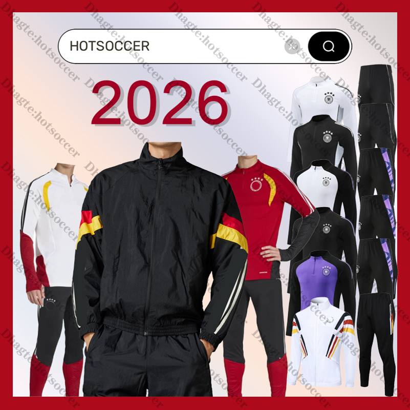 2026 2027 Germany tracksuit soccer jersey KROOS GNABRY WERNER DRAXLER REUS MULLER football shirt 26/27 germany world training suit cup Men kids kit sportswear sss