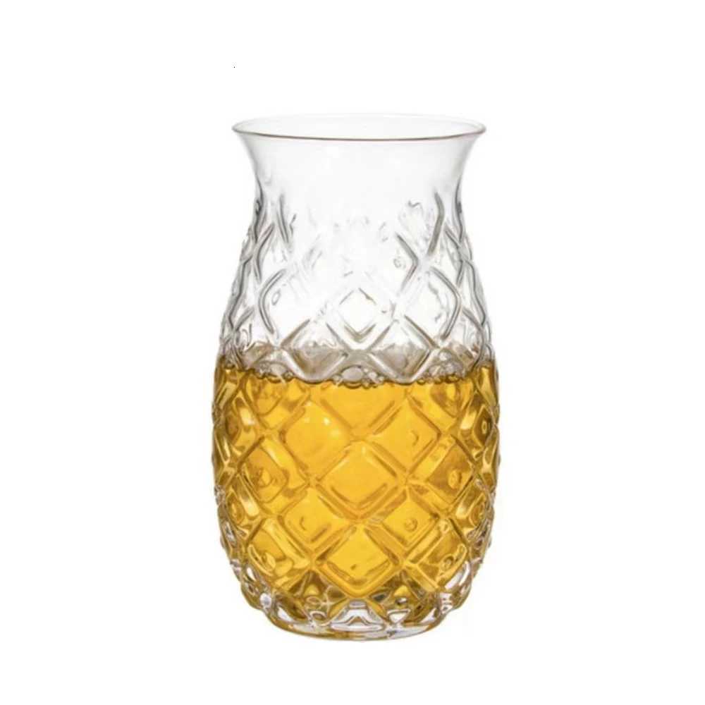 1-2pcs/Set 480ml Pineapple Shaped Cocktail Glasses Wine Glass Cup For Home Bar Party Transparent Juice Glass C251126