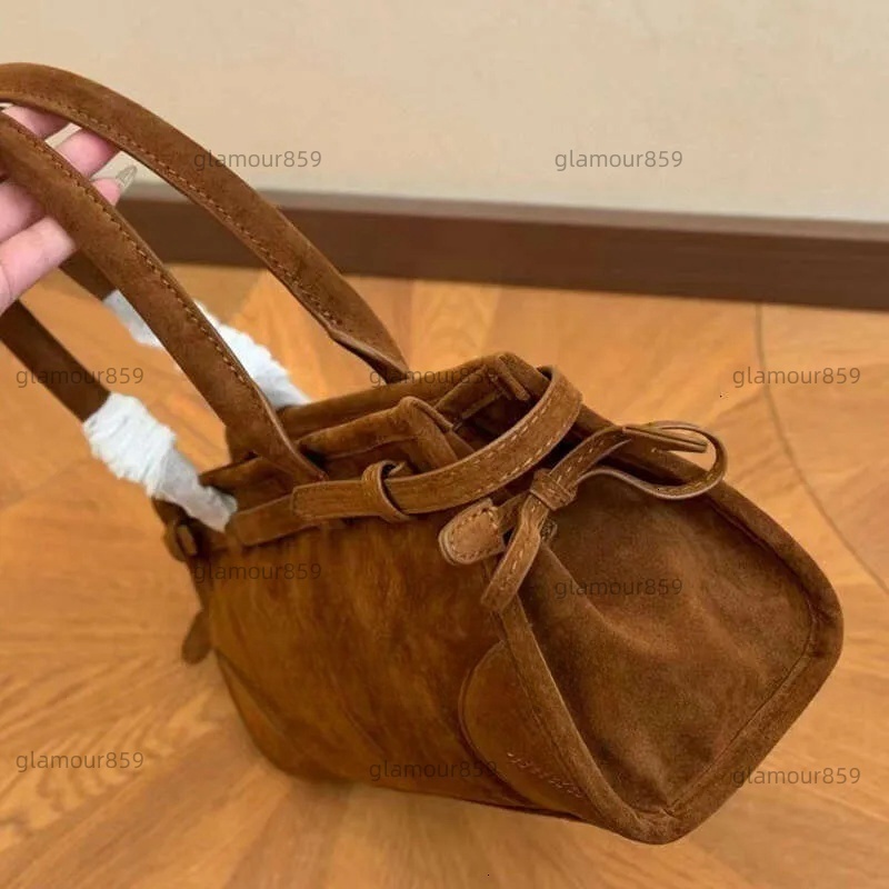 Suede Brown Shoulder Bag Womens Designer Totes Soft Lux Leather Handbag Casual Mens New Tote