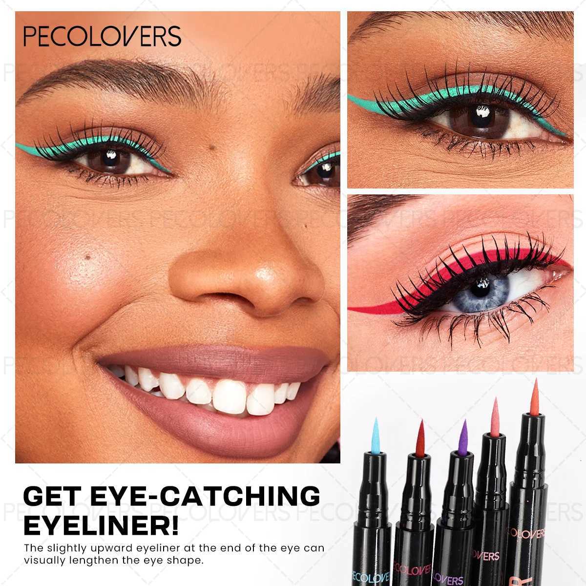 1 Pc High Color Rendering Eyeliner Pen Multiple Colors Eyeliner Quick-Drying Long-lasting Bold Eyeliner Makeup for All TypesT251126