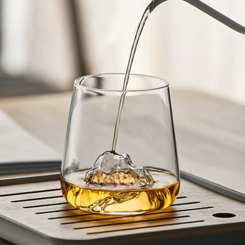 370ml/530ml Foreign Wine Glass Rotating Whiskey Glass Tumbler Cup Transparent Cocktail Tequila Glasses Cold Drink Mug Barware C251126