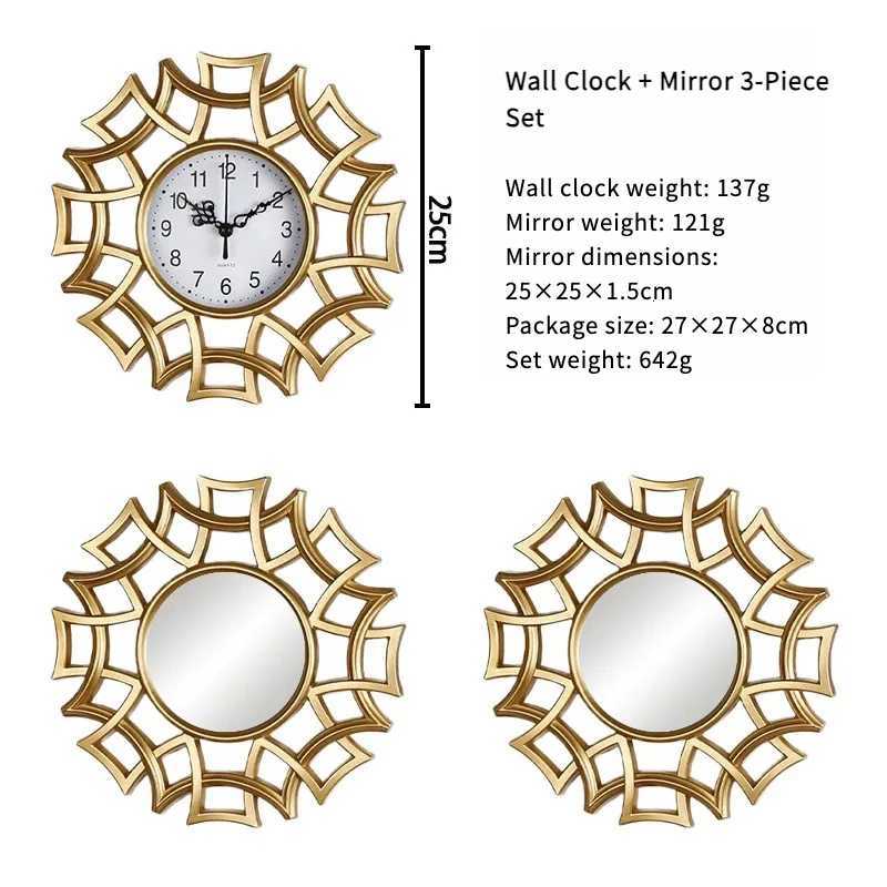 Decorative Clock Retro Wall Clock Living Room Clock European Style Clock Creative Antique Wall Clock C251126