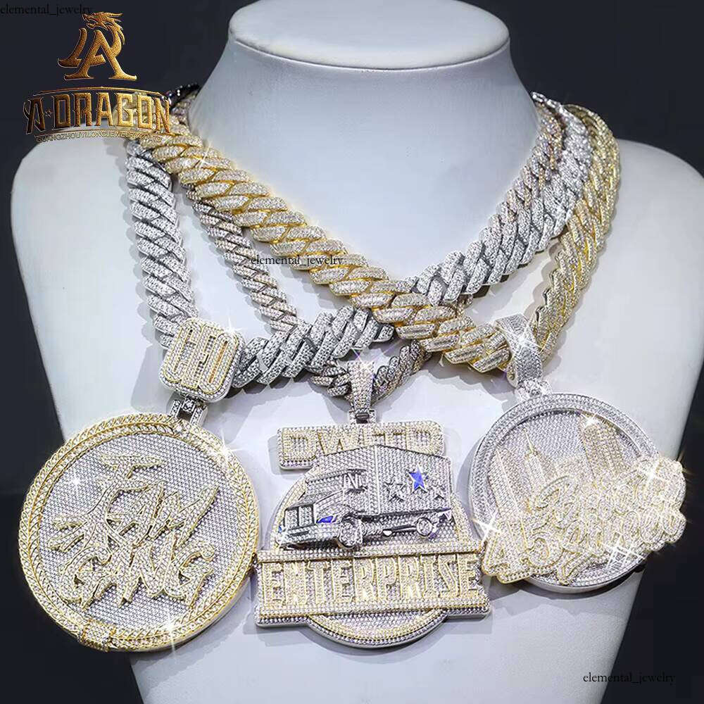 Manufacture Premium Gold-Plated Jewelry Waterproof D Color VVS Moissanite Name Letter Pendant