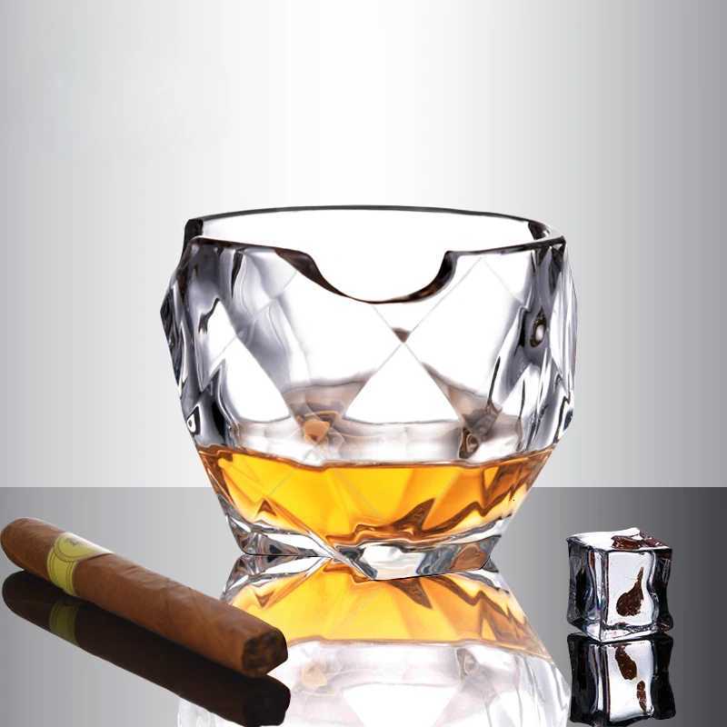 Whiskey Glass Cigar Holder Home Glass Bar Beer Glass Wine Glass High End Business Wine Glasses C251126