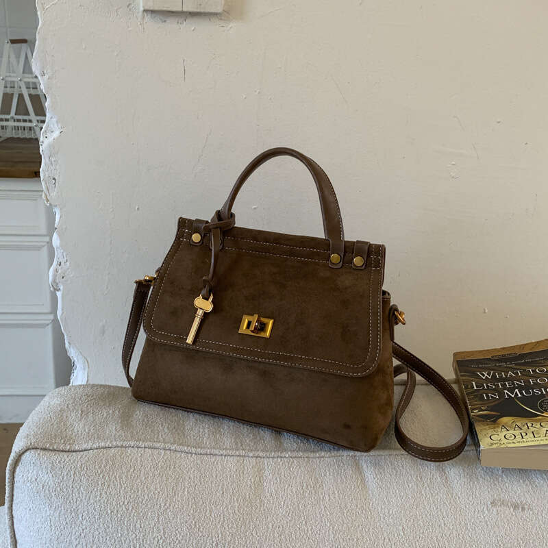 Large Capacity 2025 New Matte Fashion Retro Leather Single Shoulder Crossbody Bag Women's Handbag