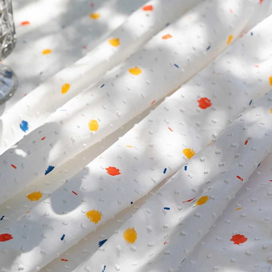 Christmas Korean Cotton Daisy Curtains Road Pocket Shade Curtain Floral Tassel for Kitchen Bedroom Living Room Bay Window Cabinet Curtain Y251126