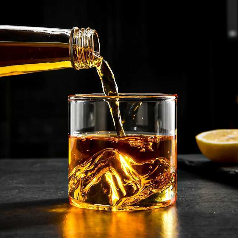 GIANXI Japanese Style Whisky Cup Shallow Transparency Mountain XO Wine Cup EDO Guanshan Whiskey Glass Creative Personty C251126