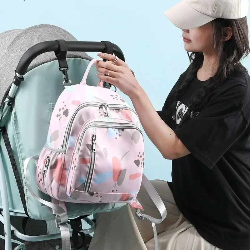 Baby Diaper Backpack Fashion Mummy Travel Cart Bag Large Capacity Mom Carrying Pregnant Activity 250414z
