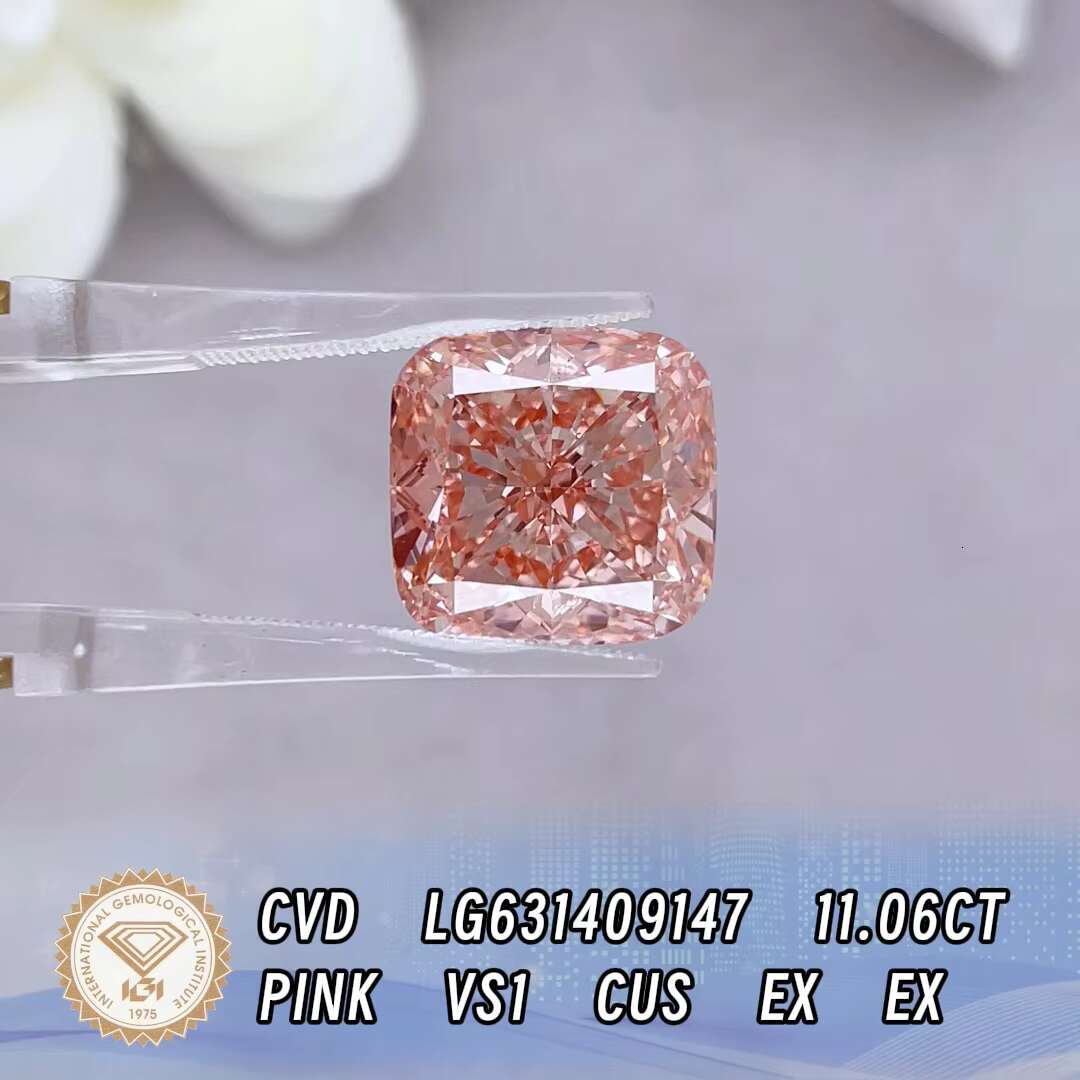 High Quality IGI Certified Fancy Vivid Pink Color Lab Grown Diamond for Wholesale Jewelry Making
