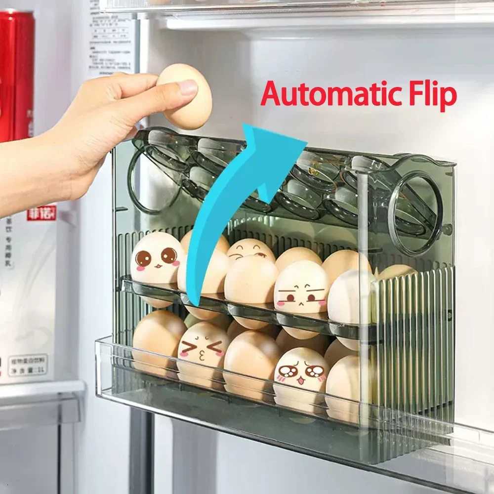 Hot Sell Kitchen Organizer Egg Organizer Storage Egg Storage Container for Refrigerator Egg Storage Box Y251126