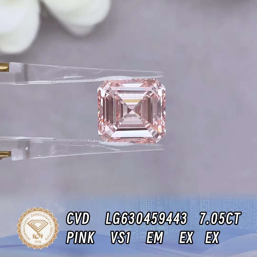 High Quality IGI Certified Fancy Vivid Pink Color Lab Grown Diamond for Wholesale Jewelry Making