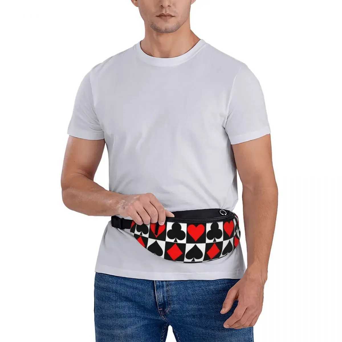 poker Cards Waist Bag Playing Cards Unisex Travel Waist Pack Picture Polyester BagT251126