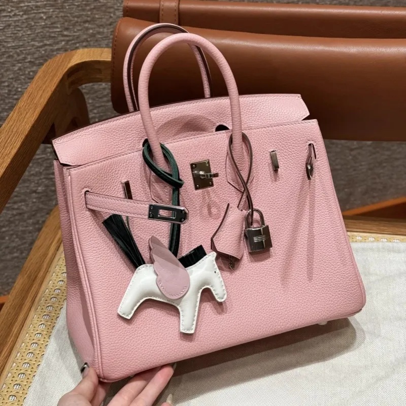 Totes Bags Designer H Bags Luxury Handbag Genuine Leather Shoulder Bag Cowhide Large Capacity Crossbody For Women With Scarf Charm Handmade Totes 25Cm 30Cm A72 E5e