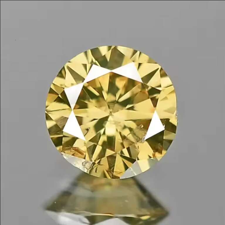 Wholesale Price Loose Diamonds 4mm - 9mm VVS1 Clarity Yellow Round Brilliant Cut Moissanite Rough Diamonds