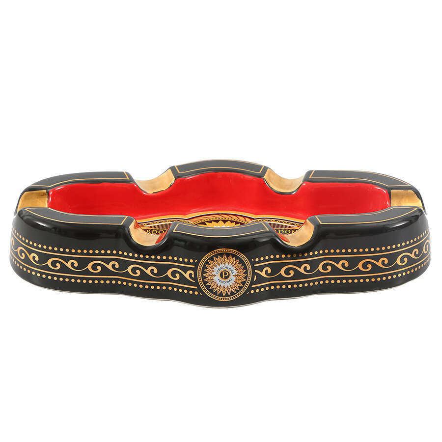 Nordic Black Gold-Trimmed Creative Personalized Gift Large Cigar Ashtray Ceramic High-End Feel High-Quality