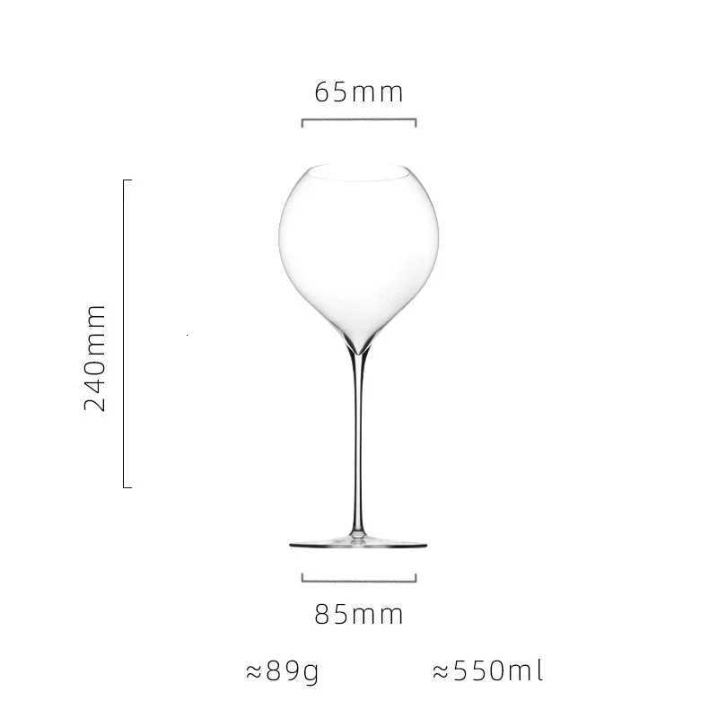 2PCS 550ml Ultra-thin Sheer Red Wine Glasses White Wine Glasses Sparkling Wine Champagne Glasses Bar Barware C251126