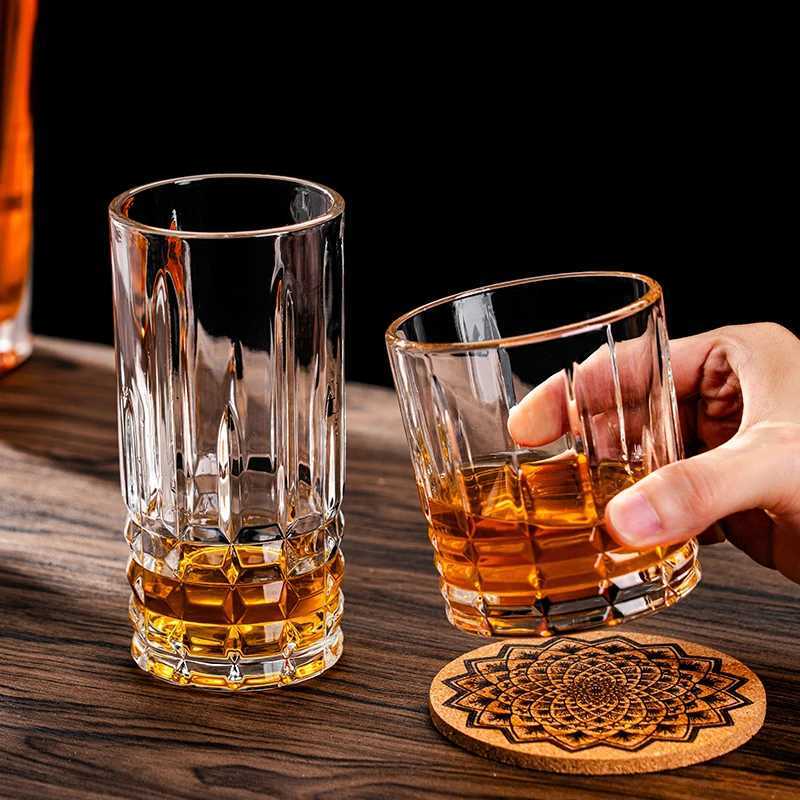 315ml/400ml Whiskey Glass Glass Cup Beverage Cup Cocktail brandy MUgs Luxury Wine Utensils Drinking Glasses Bar Glassware C251126