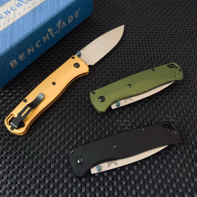 BM 535 Bugout Aluminum Handle Folding Knife D2 Hardness Blade Portable Camping Outdoor Utility Survival Knives EDC