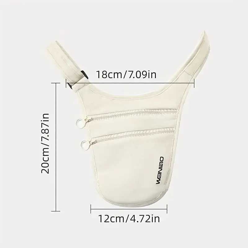 1Pc Polyester Travel Anti-Theft Waist Bag with RFID Blocking Hidden Passport Wallet for Europe Tours Secure Crossbody PouchT251126