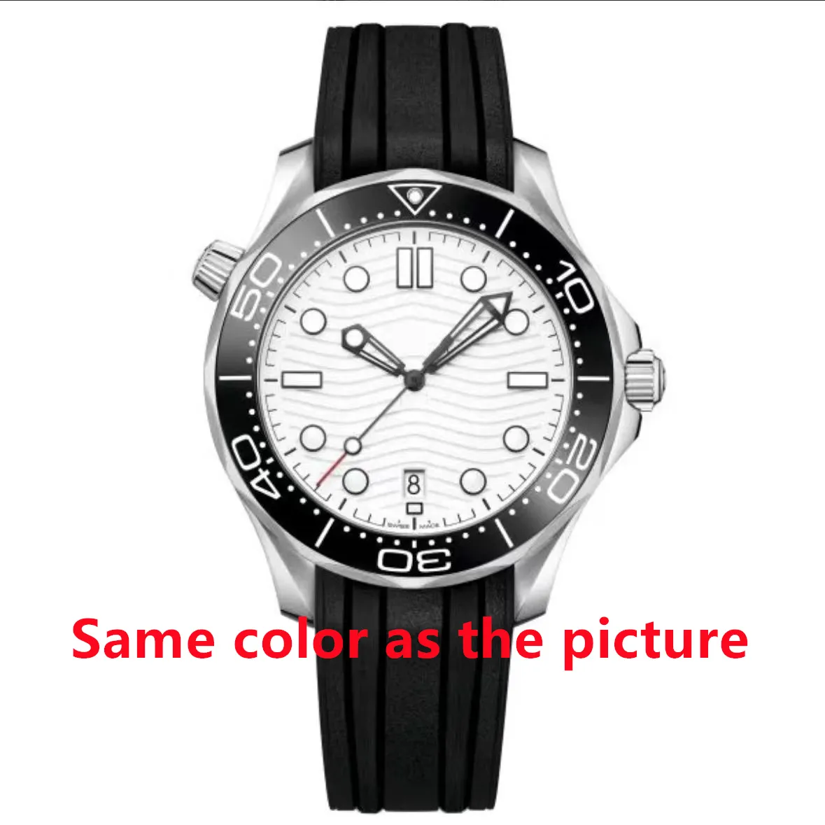 AAA Men watches high quality TOP designer watch automatic mechanical Wristwatches 42mm rubber Stainless Steel ceramic bezel waterproof relojes