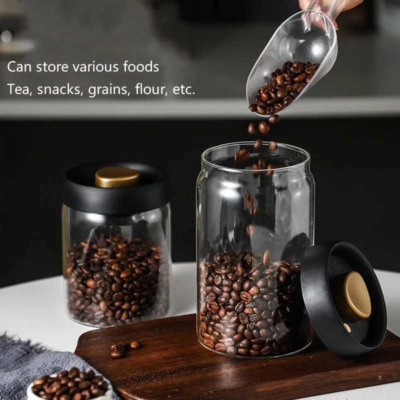 New Bean Coffee Storage Container Vacuum Seal Container Coffee Bean Storage Sealed Container KFSN001 Y251126