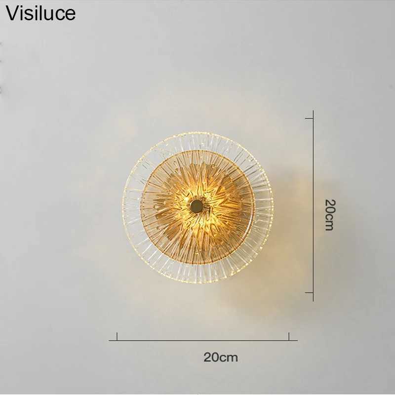 Modern Nordic Round Glass LED Lights Wall Lamp Combination For Living Room TV Background Bedside Corridor Aisle M251126