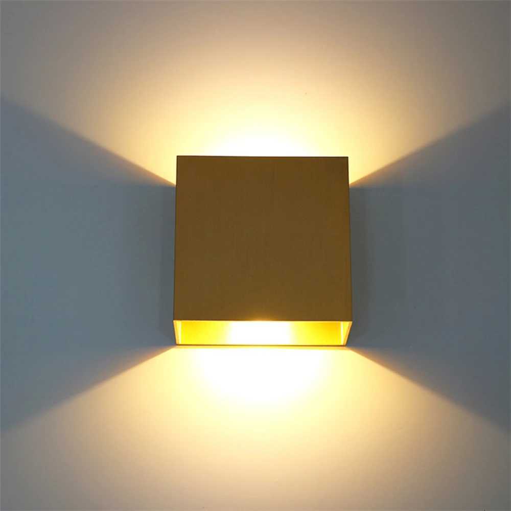 Modern 6W LED Indoor Wall Lamp Dimmable Up and Down Light Home Lighting Aisle Living Room Decoration Sconce Aluminum Wall Light M251126