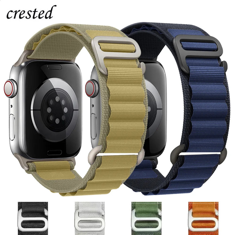 Alpine Straps For apple watch Ultra 2 band 49mm 44mm 45mm 40mm 38mm 41mm Nylon bracelet series 10 9 3 6 7 8 se mm 42mm 250425