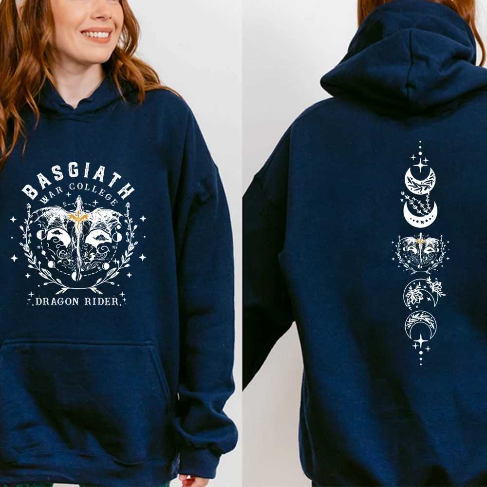 Fourth Wing Hoodie Basgiath War College Hooded Dragon Sweater The Empyrean Series Sweatshirt Unisex Casual Hoodies J251136