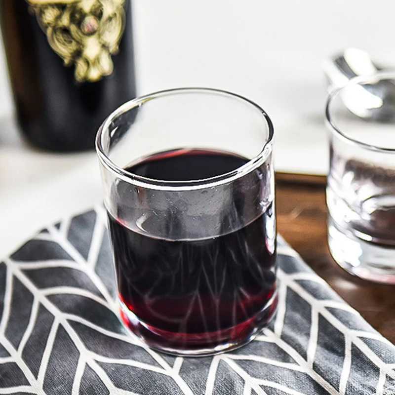 180ml/230ml Coffee Cups Wine Glasses Wedding Water Bottle Light Drinkware Transparent Teaware Fashioned Rocks Glasses Tumblers C251126