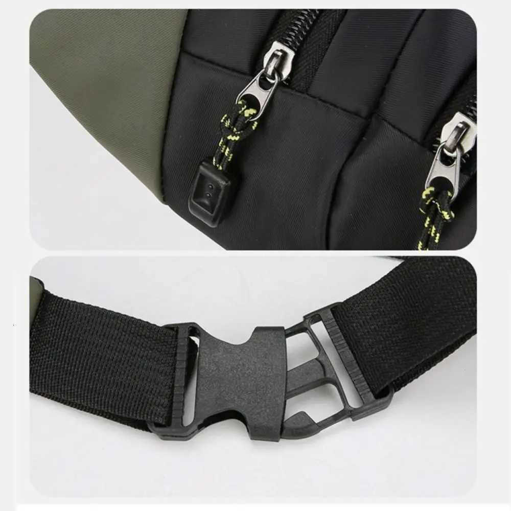 New Oxford Men Waist Bag Large Capacity Anti-theft Sports Mobile Phone Bag Multi-layer Business Cashier Wallet Chest BagT251126