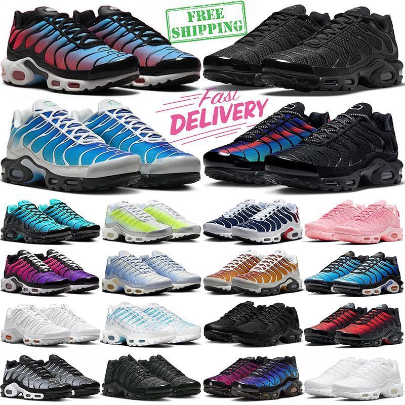Designer tn running shoes TNS Puls sneakers mens trainers Triple Black White Unity Greedy Hyper Blue tns women men outdoor sports sneaker 36-46