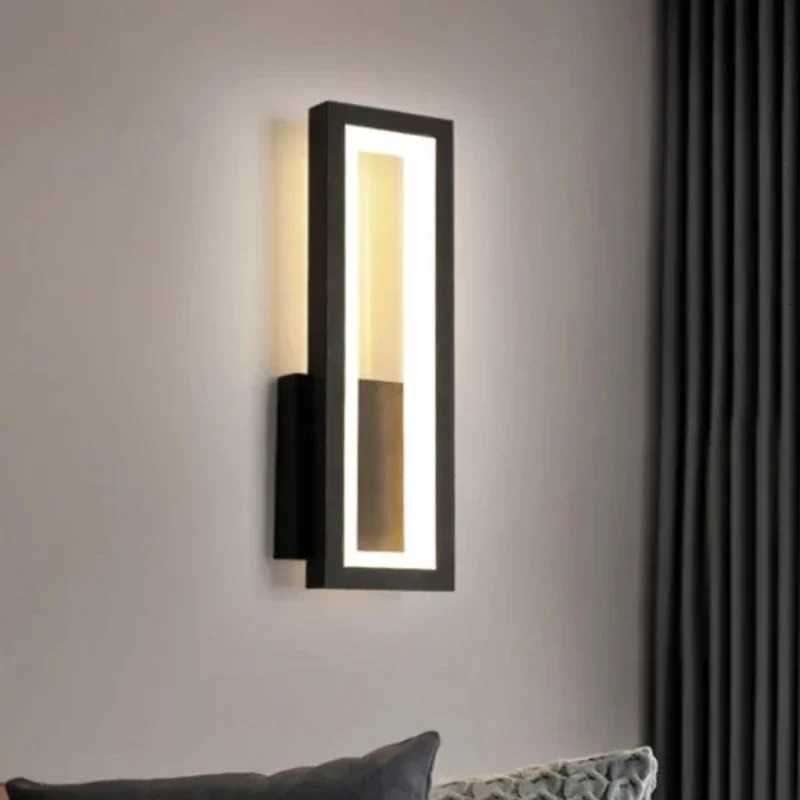 Modern Minimalist Wall Lamp Home Decoration Wall Decoration Bedside LED Sconce Black and White Ceiling Light Corridor Decoration M251126