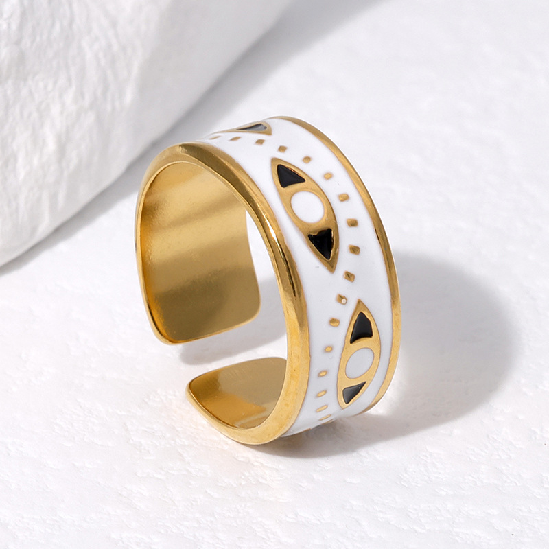 High quality gold designer diamond ring rings designer for women engagement men love ring rings Index finger ring with oil dripping minimalist and col - view 9