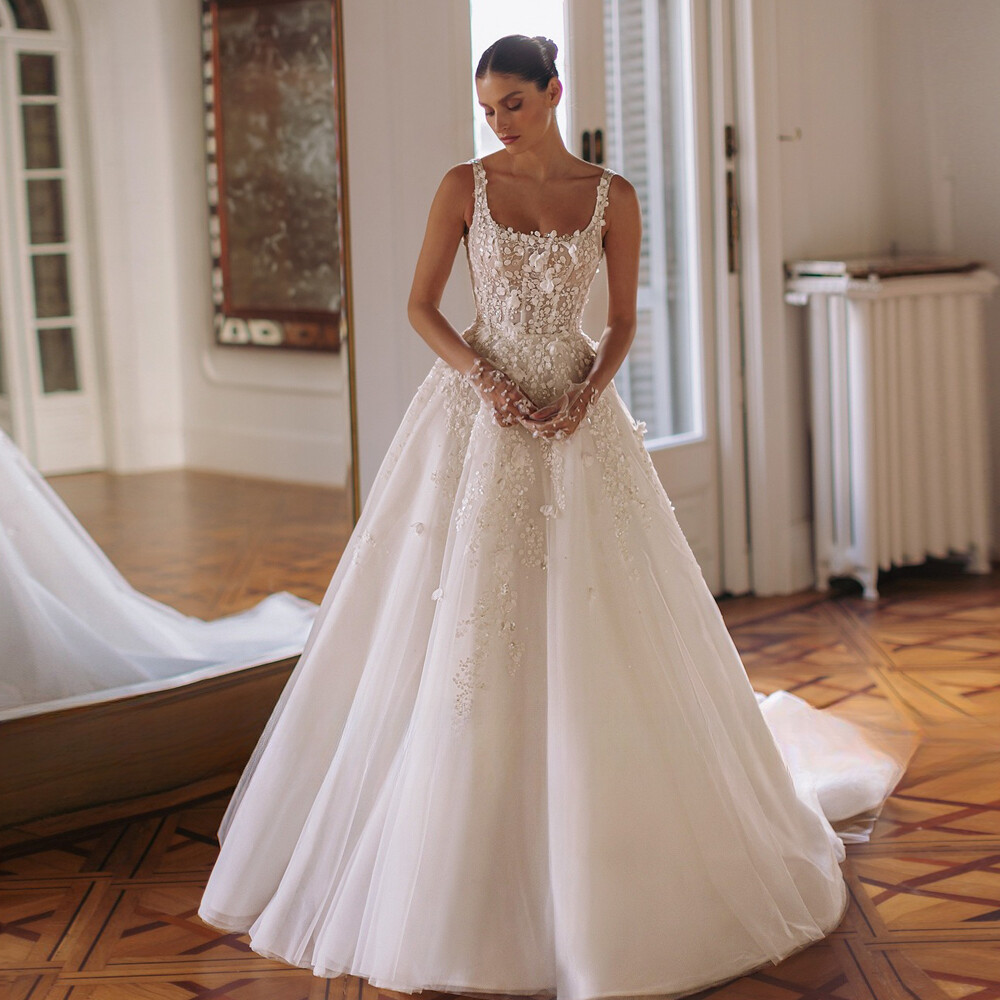 Beading Short Wedding Dress A-Line Off The Shoulder Full Sleeves Lace Appliques Sequined Beads Satin Bride Gowns Vestidos de Novia 03