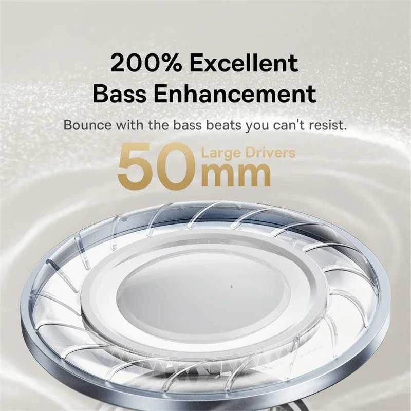 Baseus ANC Wireless Headphone Hi-Res LDAC Headset 54 BISA Pro Spatial Audio 50mm Driver Overhead Earphone Bowie 30MaxM251126