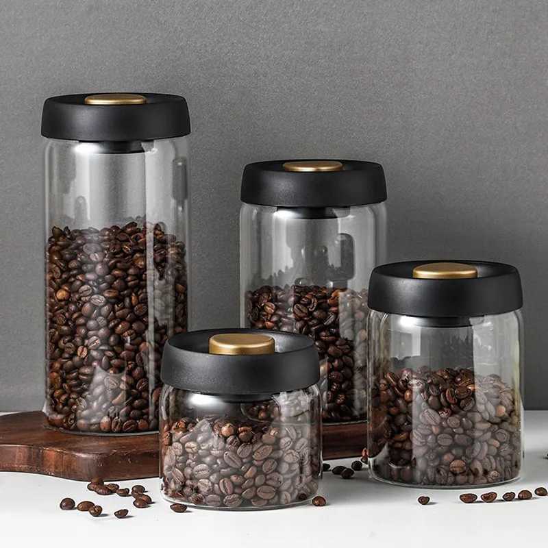 New Bean Coffee Storage Container Vacuum Seal Container Coffee Bean Storage Sealed Container KFSN001 Y251126